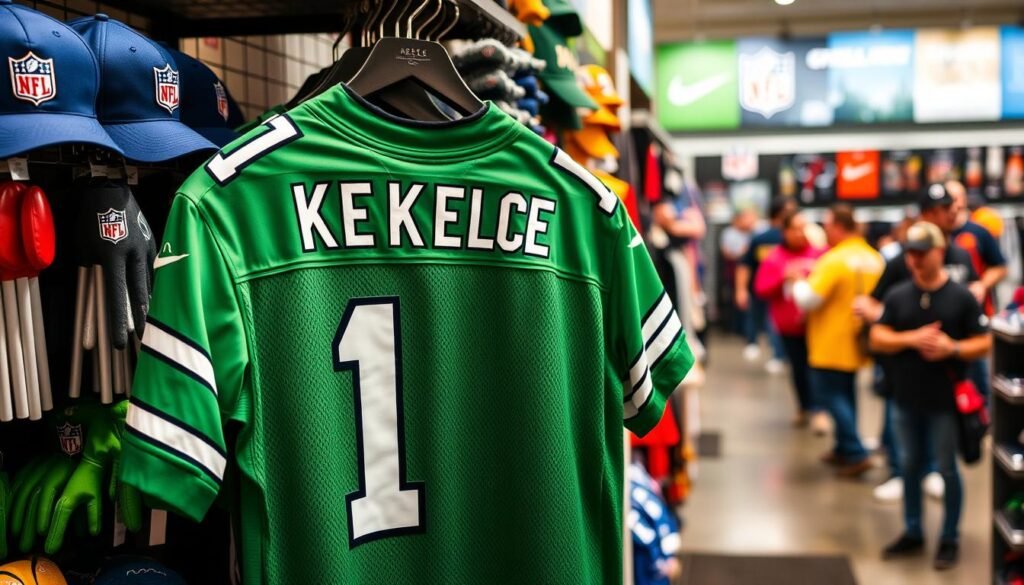 buy kelly green kelce jersey