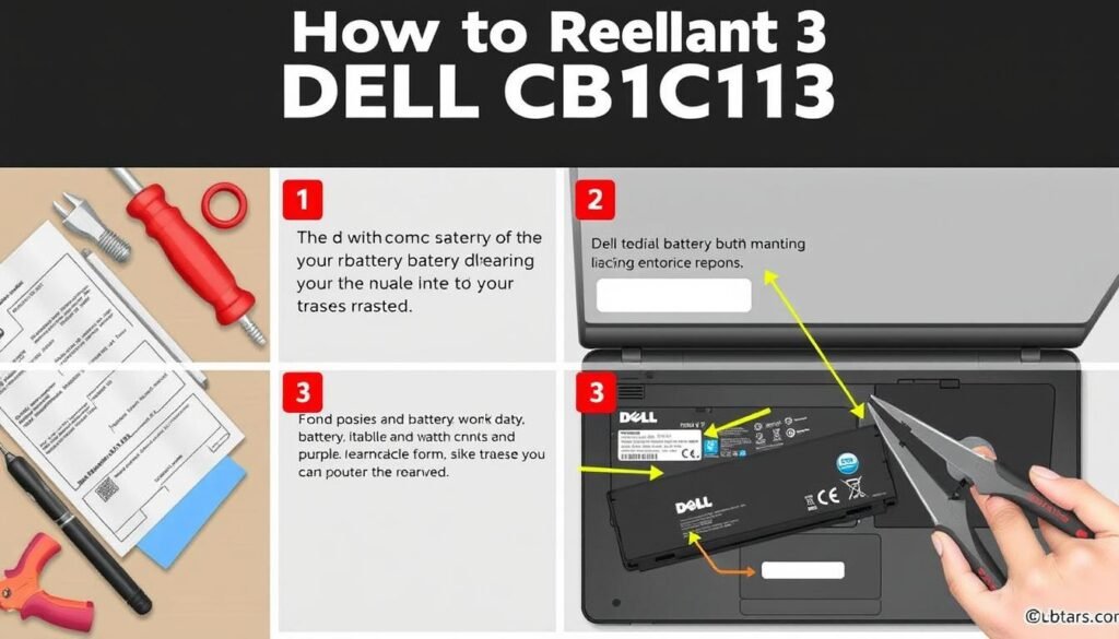 dell cb1c13 battery replacement steps