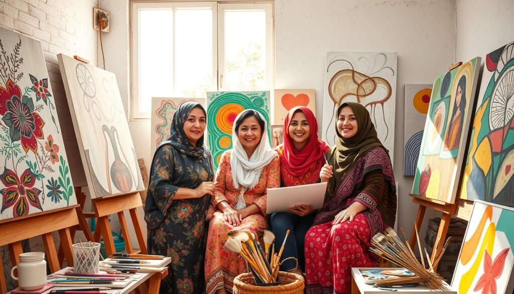 women artists in Palestinian art