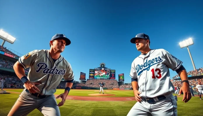 padres vs dodgers match player stats