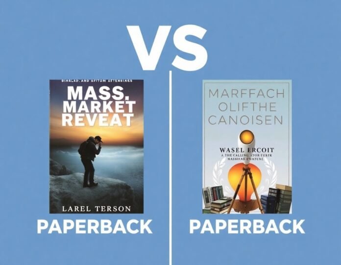 mass market paperback vs paperback