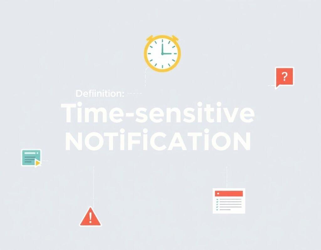 what is a time sensitive notification