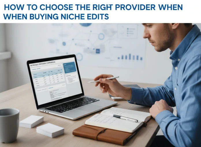 How to Choose the Right Provider When Buying Niche Edits