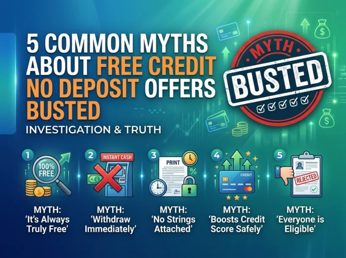 5 Common Myths About Free Credit No Deposit Offers Busted